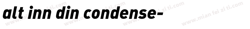 alt inn din condense字体转换